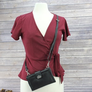 The Ella Leather Crossbody Bag With Adjustable Strap, Crossbody Wallet ...