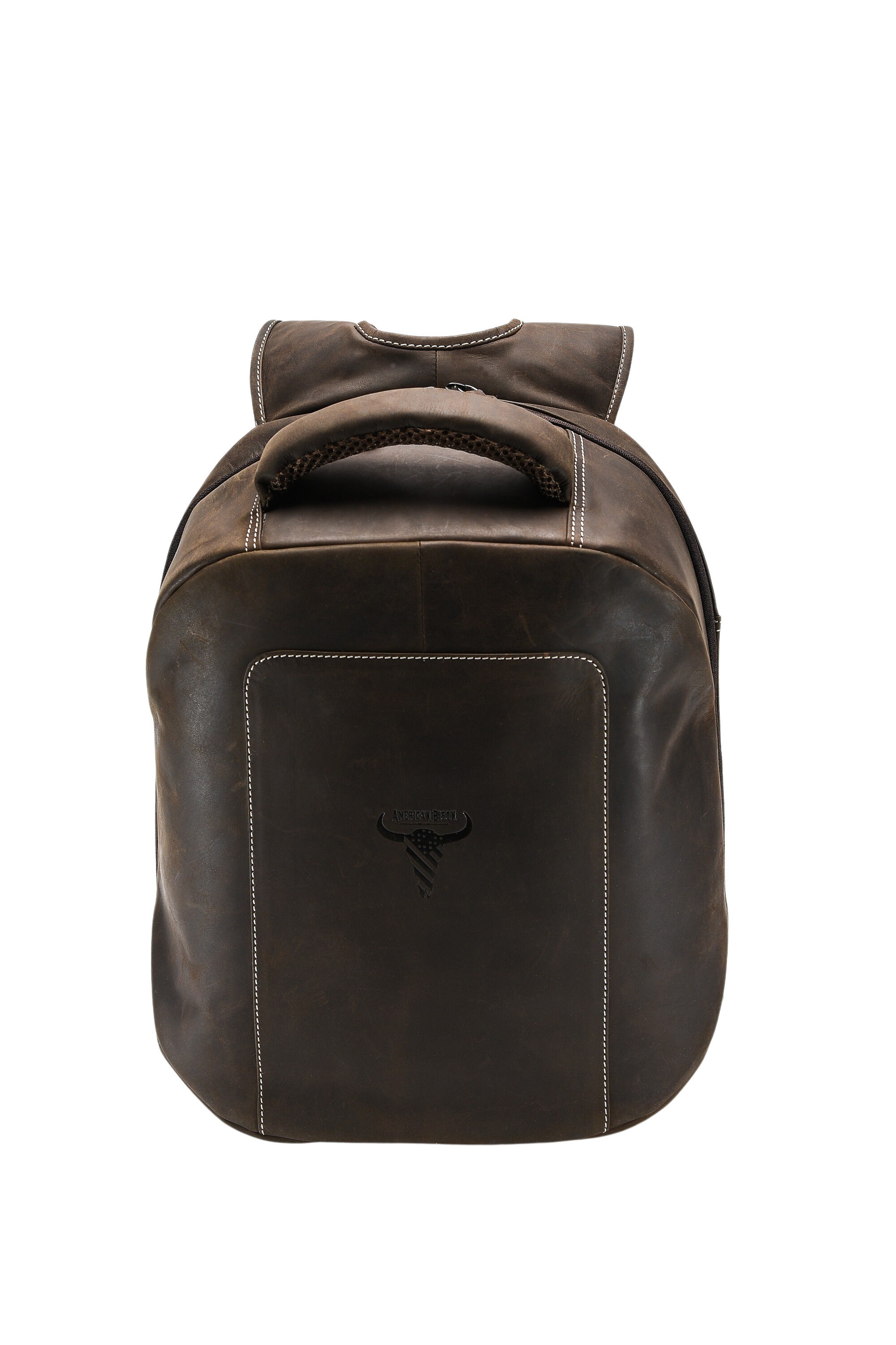 Distressed Brown Leather Backpack Hunter Leather Bag Etsy