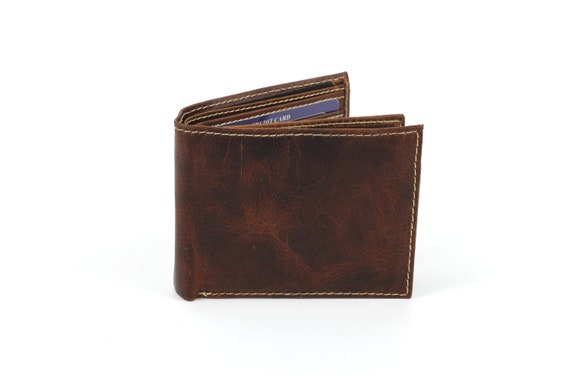 Ostrich Black Wallet W/ Center Flap