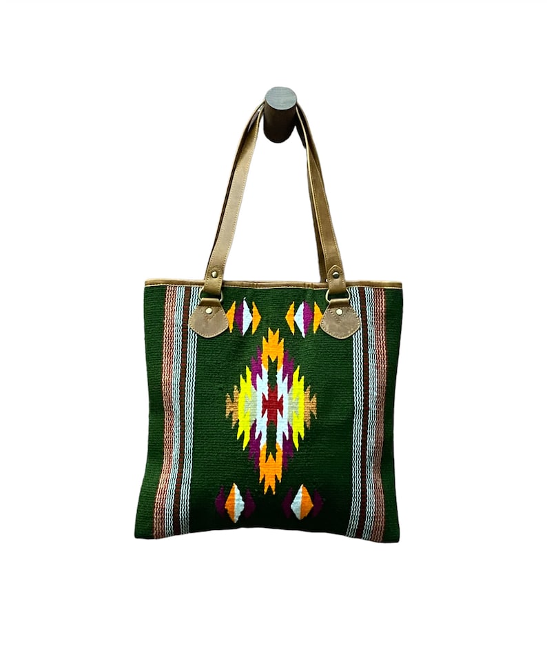 Southwestern Style Tote Bag Colorful Blanket Bag Modern Etsy