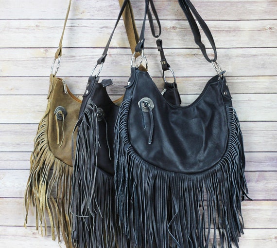 boho fringe crossbody bolsa