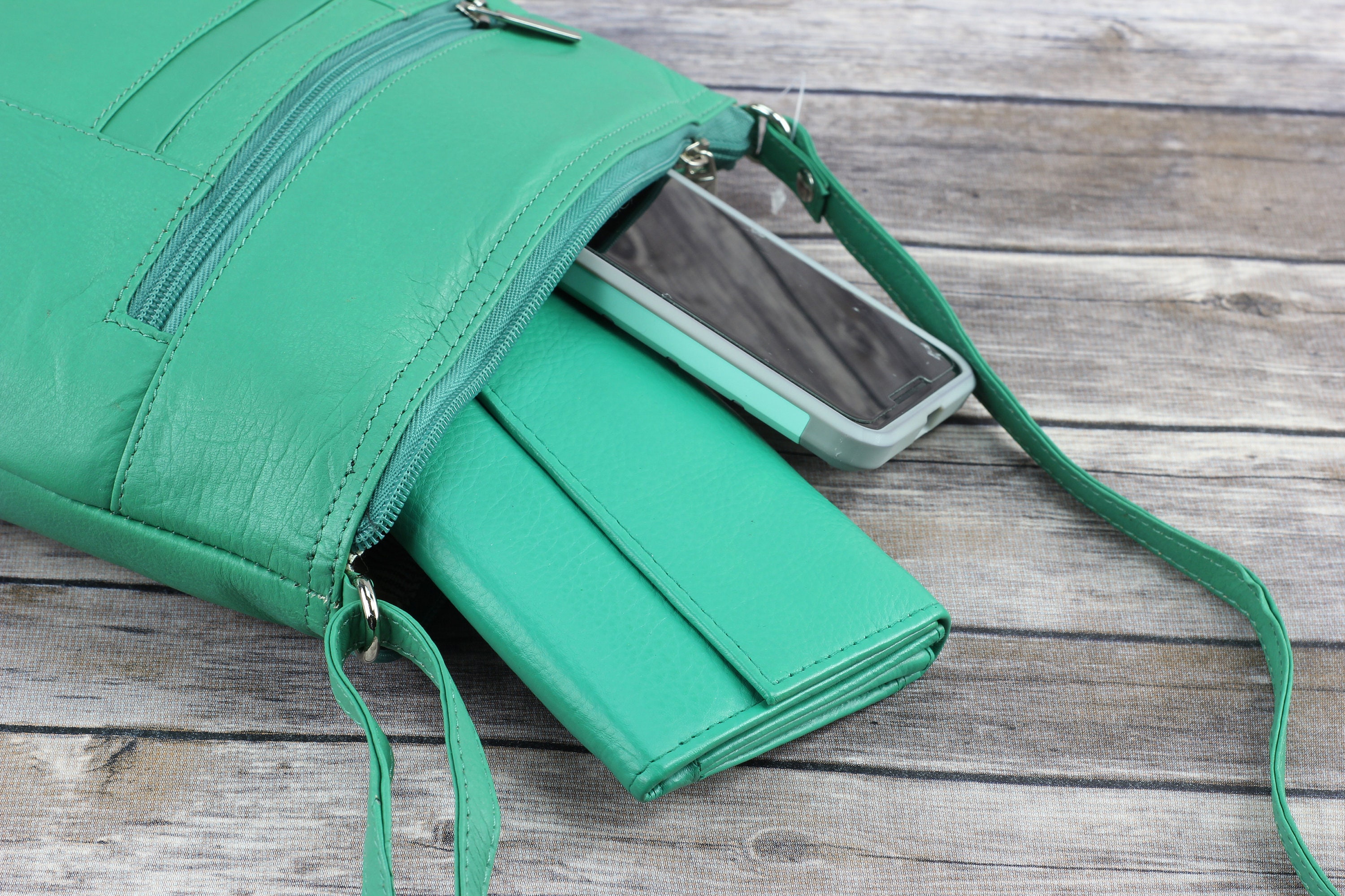 Women's Flap Over Leather Bifold Wallet Women's Snap Etsy