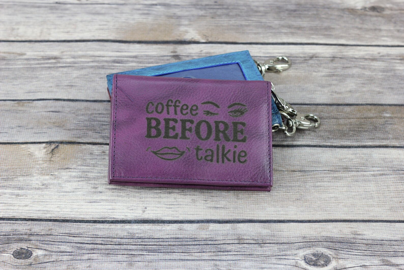 Funny Quote leather ID wallet Card Case Credit Card wallet Etsy
