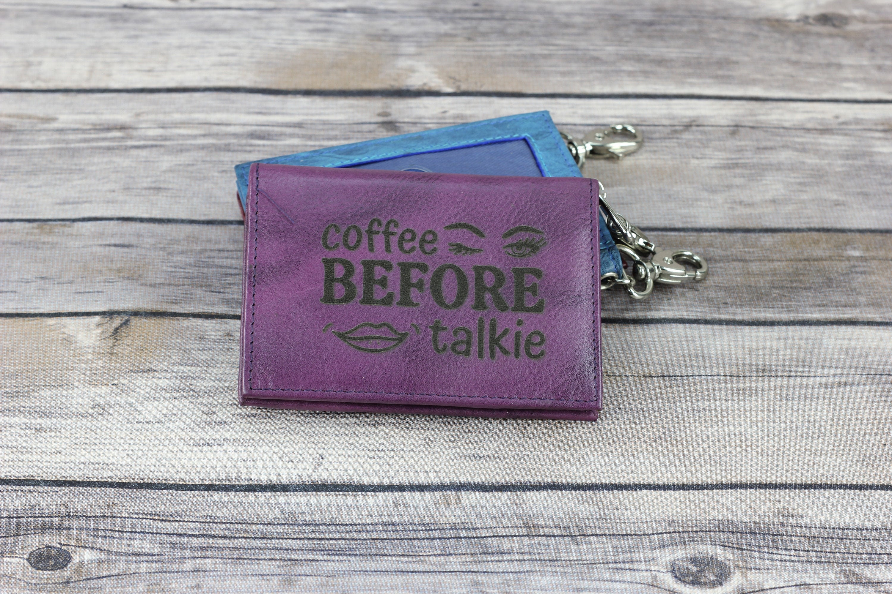 Funny Quote leather ID wallet Card Case Credit Card wallet Etsy