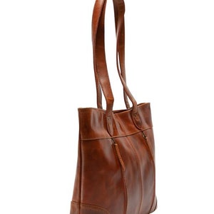 Tooled Leather Tote Bag Floral Detail Tan Shopper Modern - Etsy