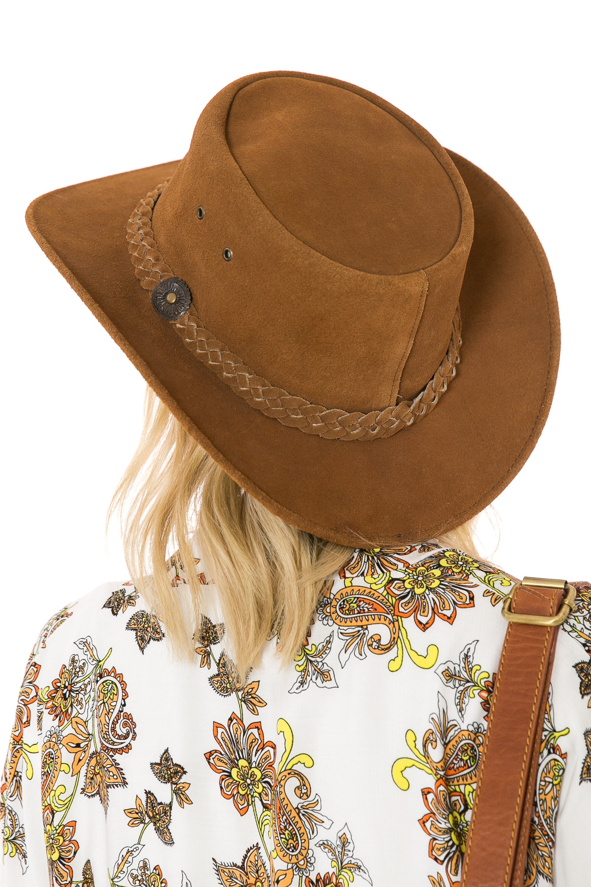 Costume Cowboy Hat Western Cowboy Hat – Faux Suede Wide Brim 