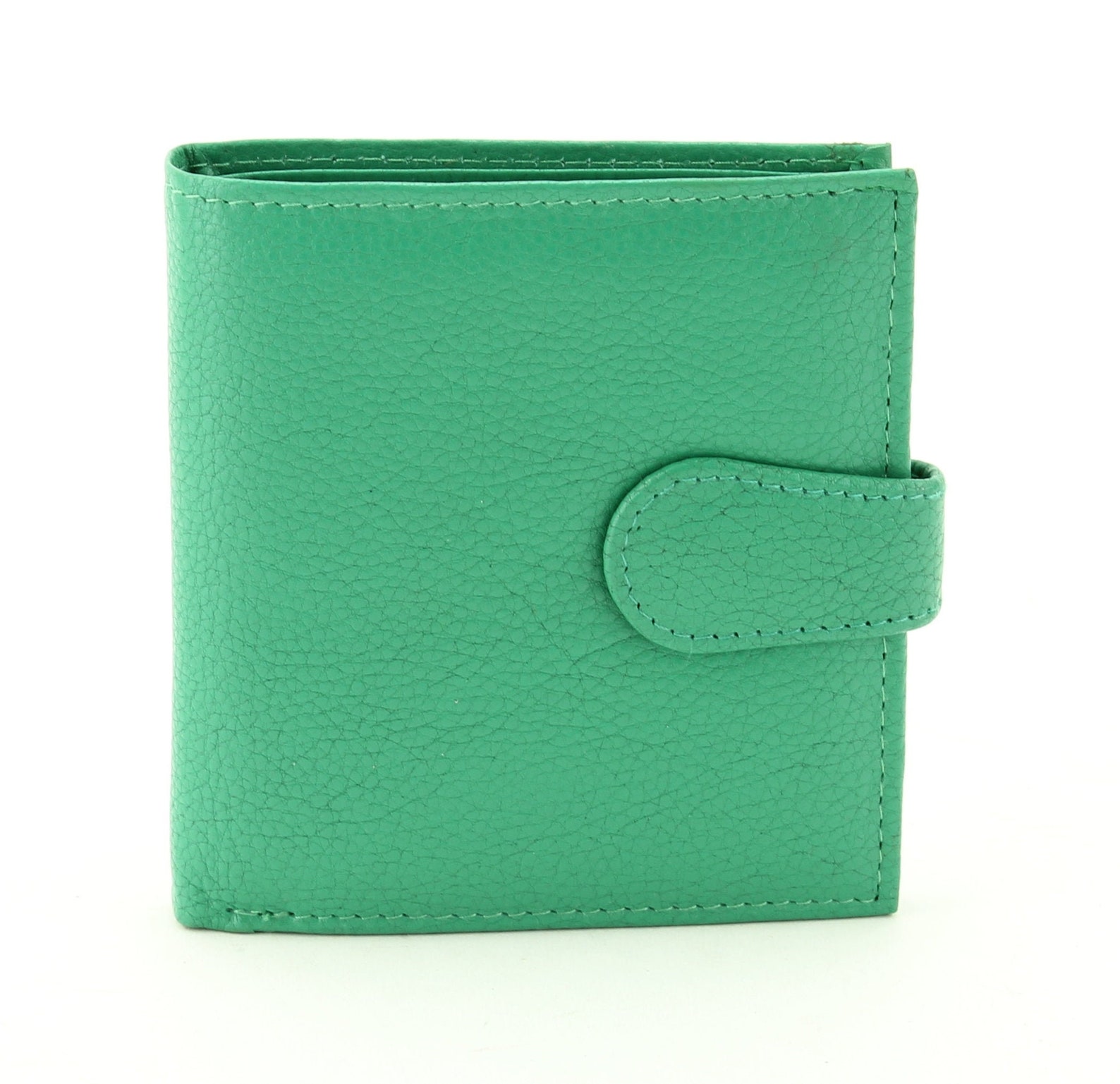 Women's Leather Bifold wallet small women's snap Etsy