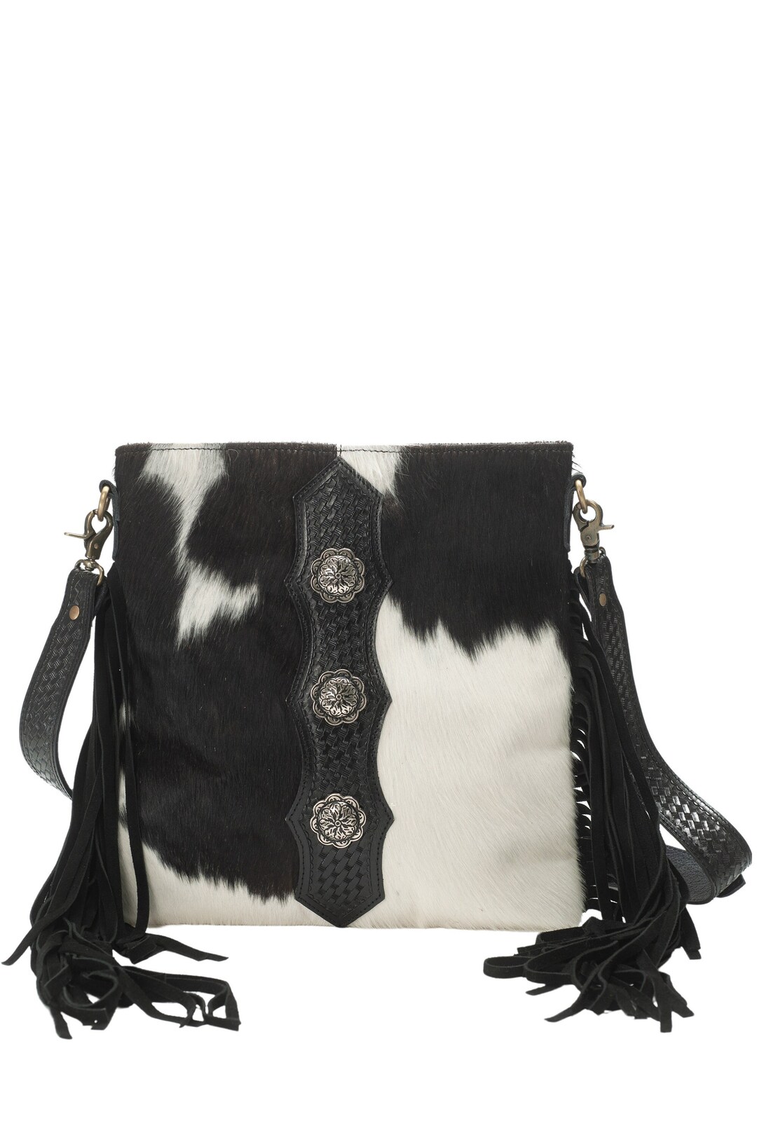 Western Genuine Hair-On Leather Crossbody Handbag main image 1