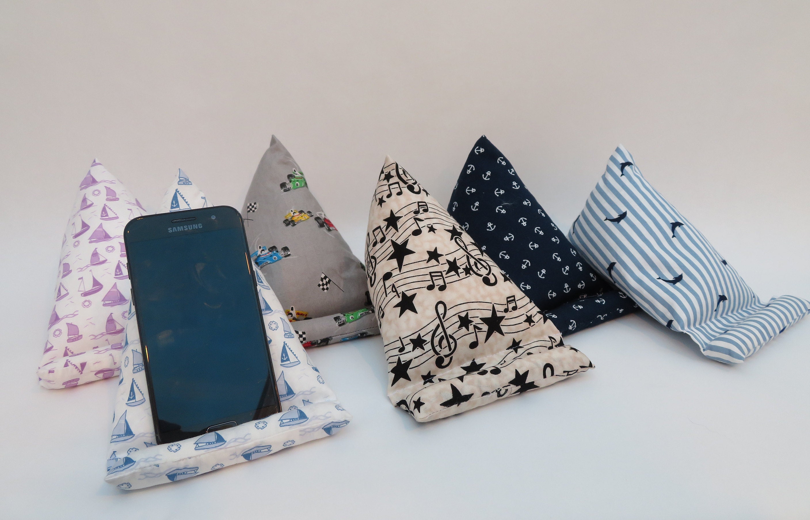 Phone Cushions Mobile Phone Holder Handmade beanbag stand Etsy