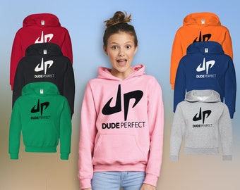 DUDE PERFECT DP HOODIE CHILDRENS ADULTS HOODIE BLACK GOLD EDITION