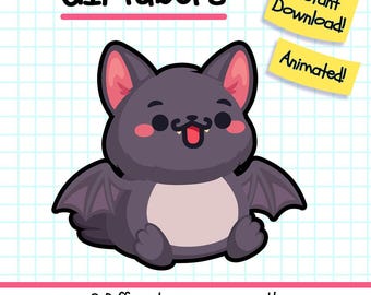 Giftuber Bat, Veadotube Reactive Vtuber Model for Twitch Streamers