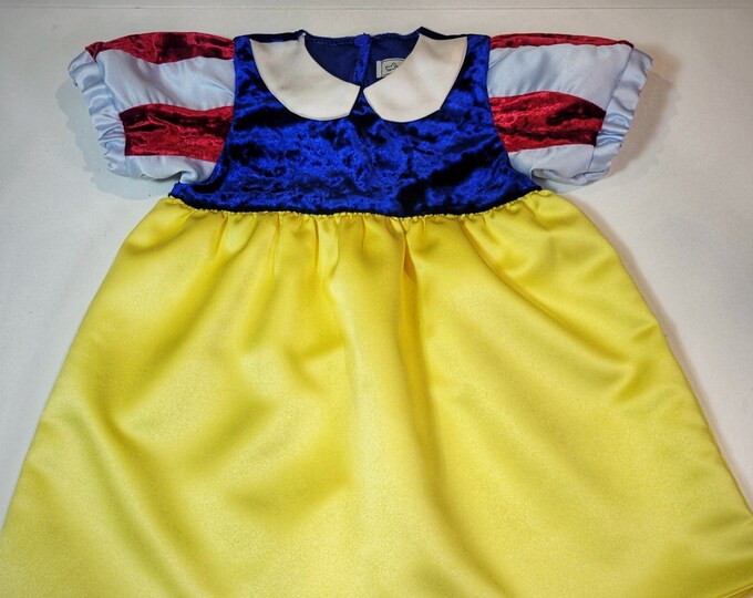 SNOW WHITE ~ princess dress for baby girl or toddler costume handmade to ORDER