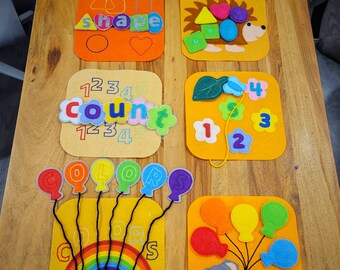 Activity book baby toddler unisex handmade felt sensory play toy for child MADE to ORDER