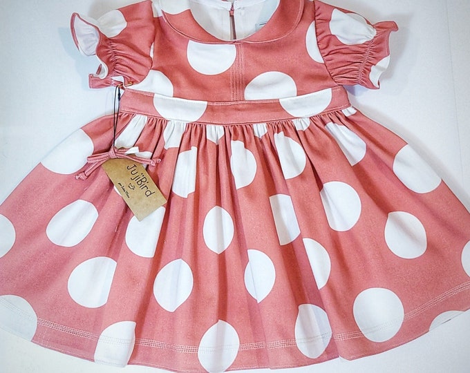 GIGI ~ polka dot dress and bloomers outfit  baby girl  MADE to ORDER