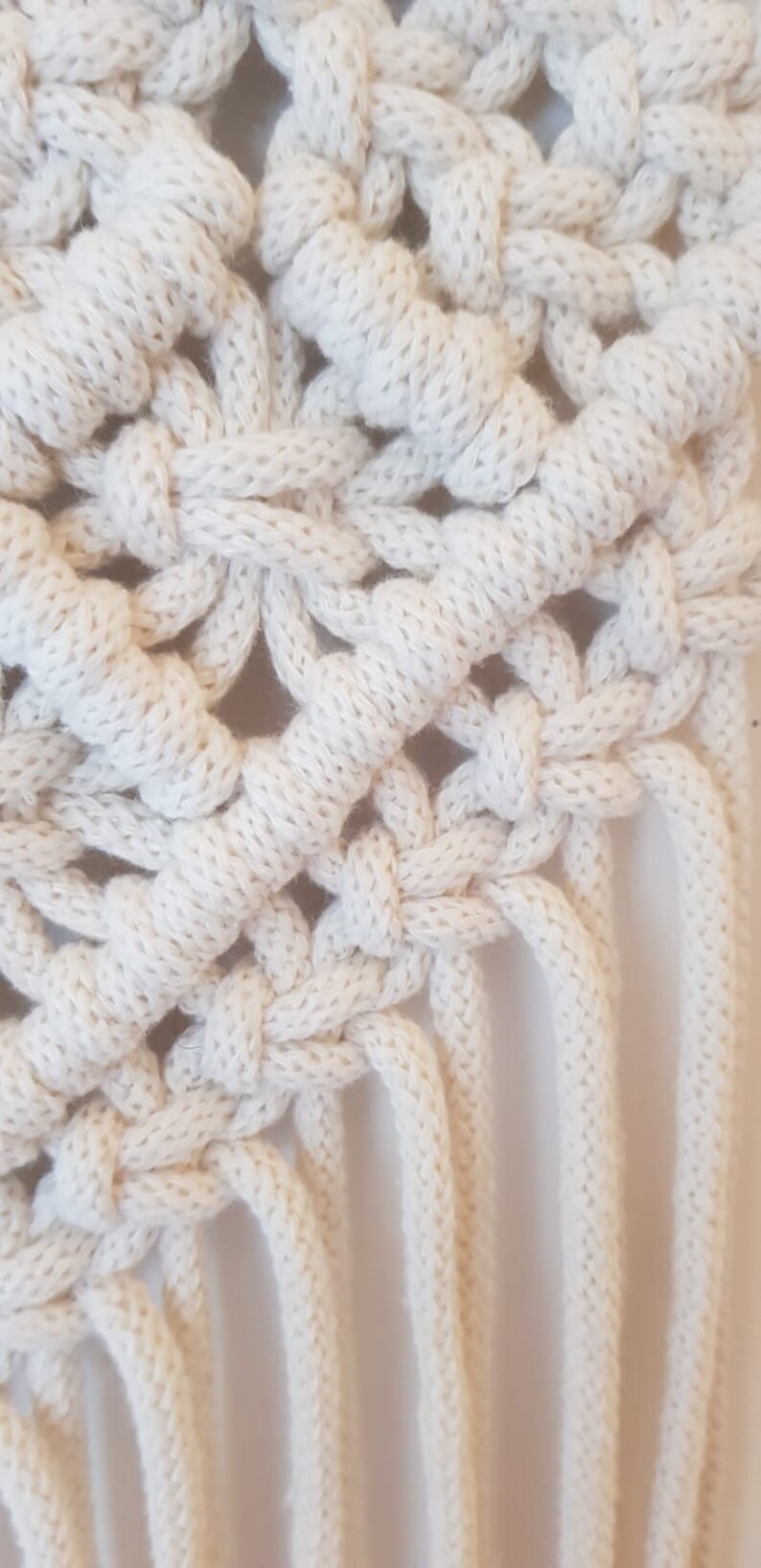 Macramé Pattern. Six Diamond Wall Hanging Etsy