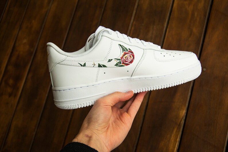 custom air force ones roses