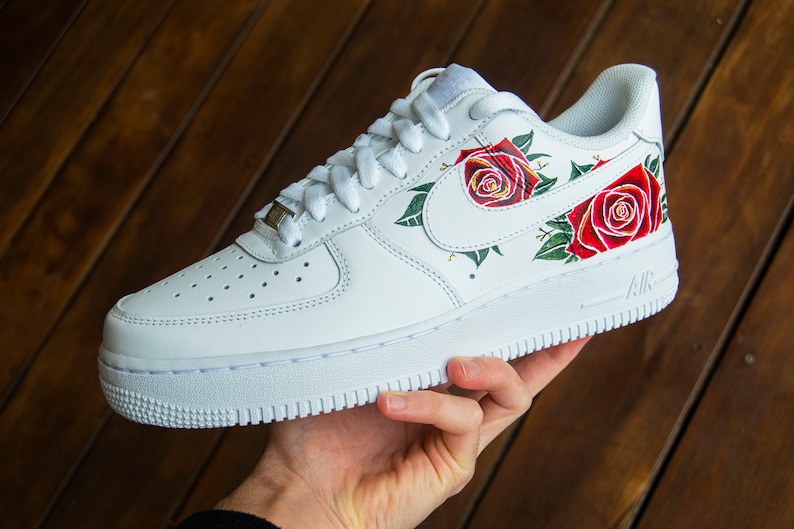 Nike Air Force 1 Custom Roses - Etsy