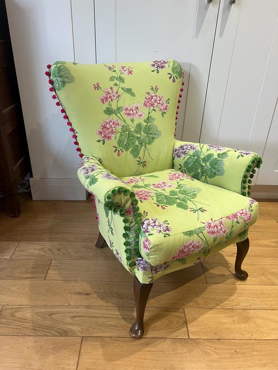 Vintage Armchair | Fully Reupholstered | Osborne & Little Floral Fabric | Statement Accent Chair