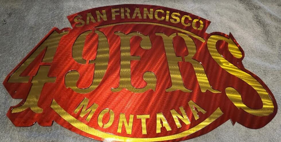 SAN FRANCISCO 49ERS Metal Art - Etsy.de