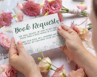 Cartão de Solicitação de Livro Editável - Anexo 4,25" x 5,5" - Cartão físico