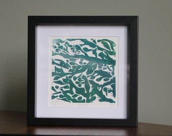 Seaweed [Small Linocut Print]