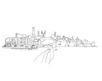 St Andrew's [Line Drawing] | Holiday Memento | Graduation Gift