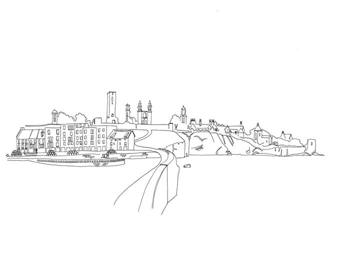 St Andrew's [Line Drawing] | Holiday Memento | Graduation Gift