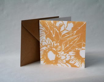 Sunflowers - Square Greetings Card