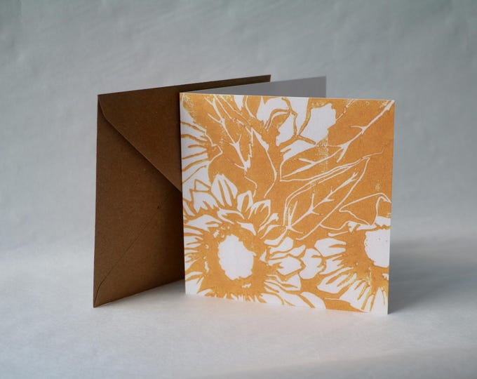 Sunflowers - Square Greetings Card