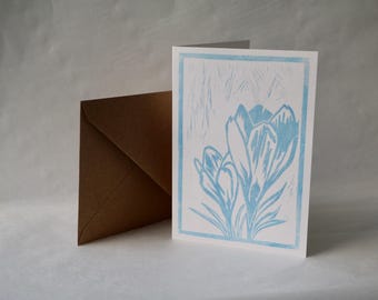 Crocus - A6 Greetings Card