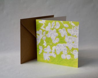 Hydrangea - Square Greetings Card