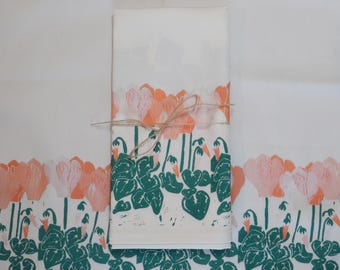 Cyclamen - Tea Towel