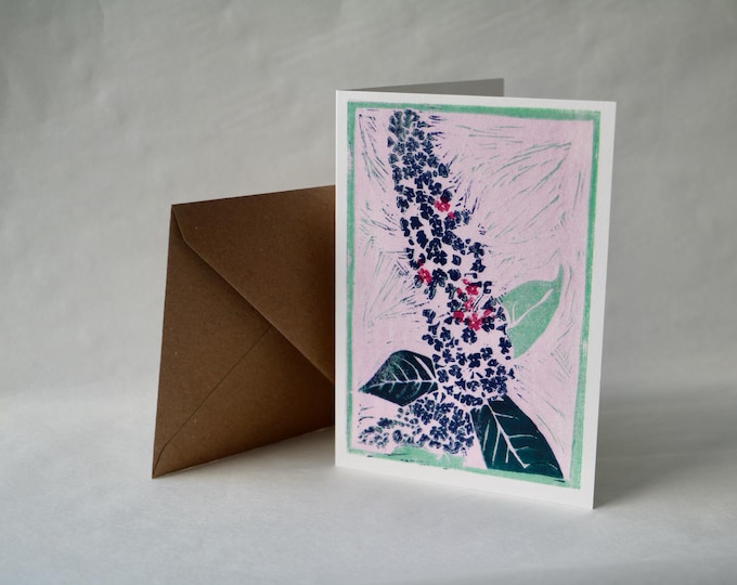 Buddleja - A6 Greetings Card