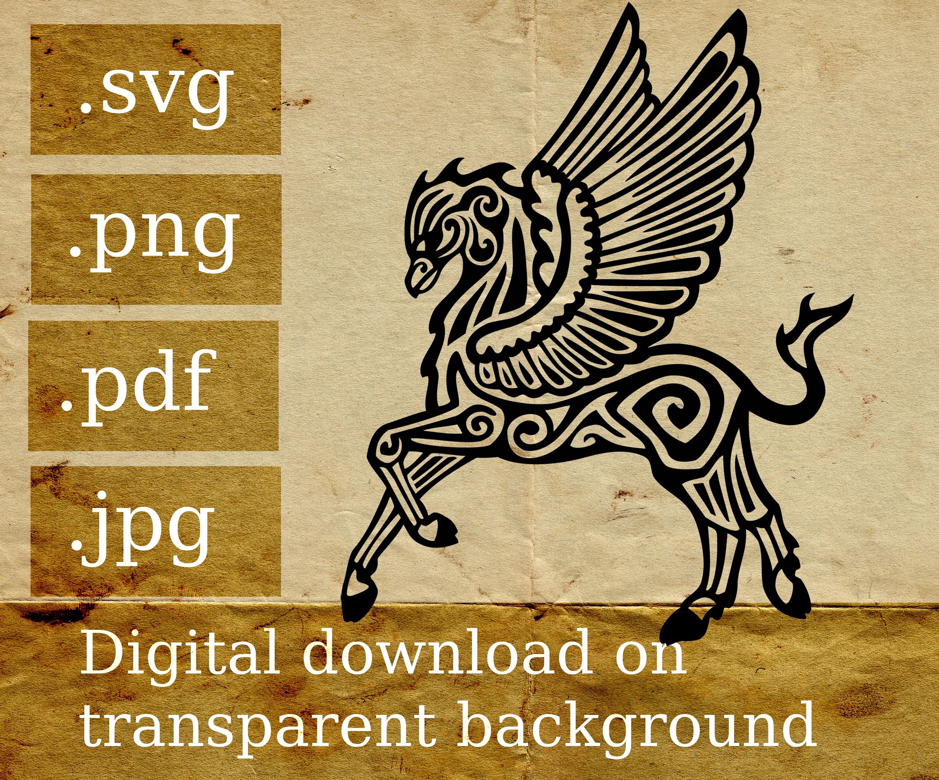 Download Hippogryph Hippogriff Svg File For Cricut And Cutting Etsy