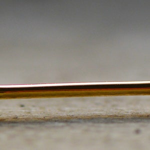 14K Solid Gold Body Piercing Straight Barbell