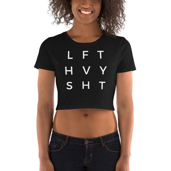 LFT HVY SHT Womens Crop Tee Lift Heavy 