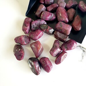 5 Pieces Natural Ruby Tumble Gemstone | Ruby Smooth Nuggets Shape Beads For Jewelry Making | 5X12 mm to 6X15 mm Size Approx
