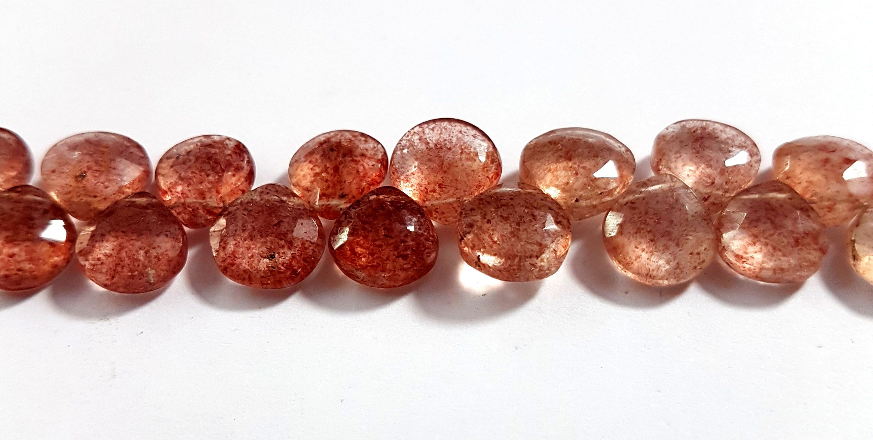 Natural Cherry Quartz Gemstone Cherry Quartz Faceted Heart Etsy
