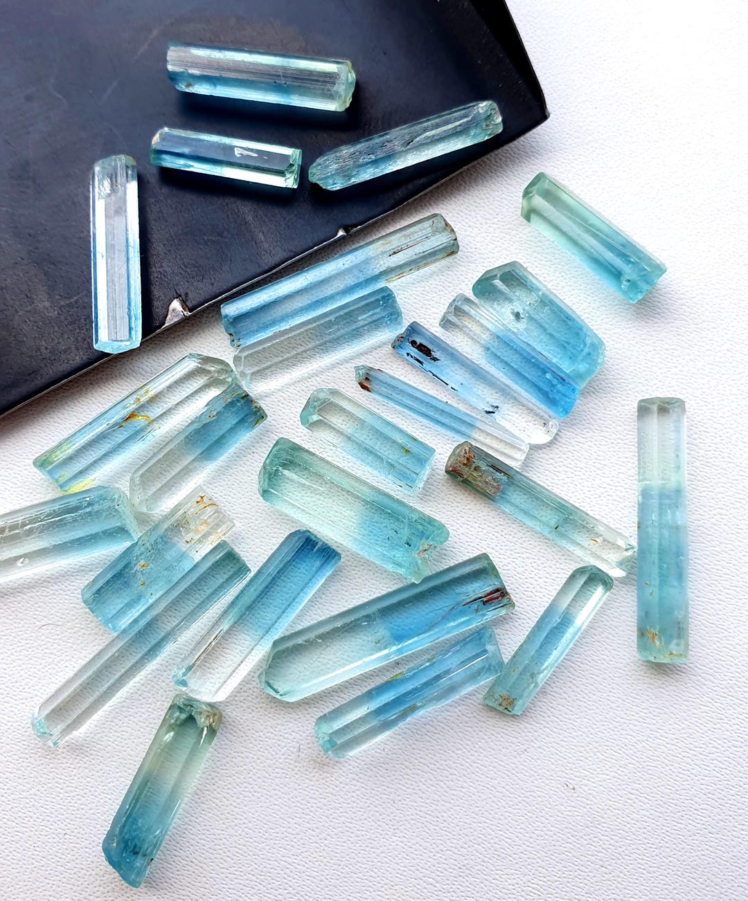 Rare Bio Aquamarine Crystal,loose Aquamarine Raw, Size-14-20 MM, 100% ...