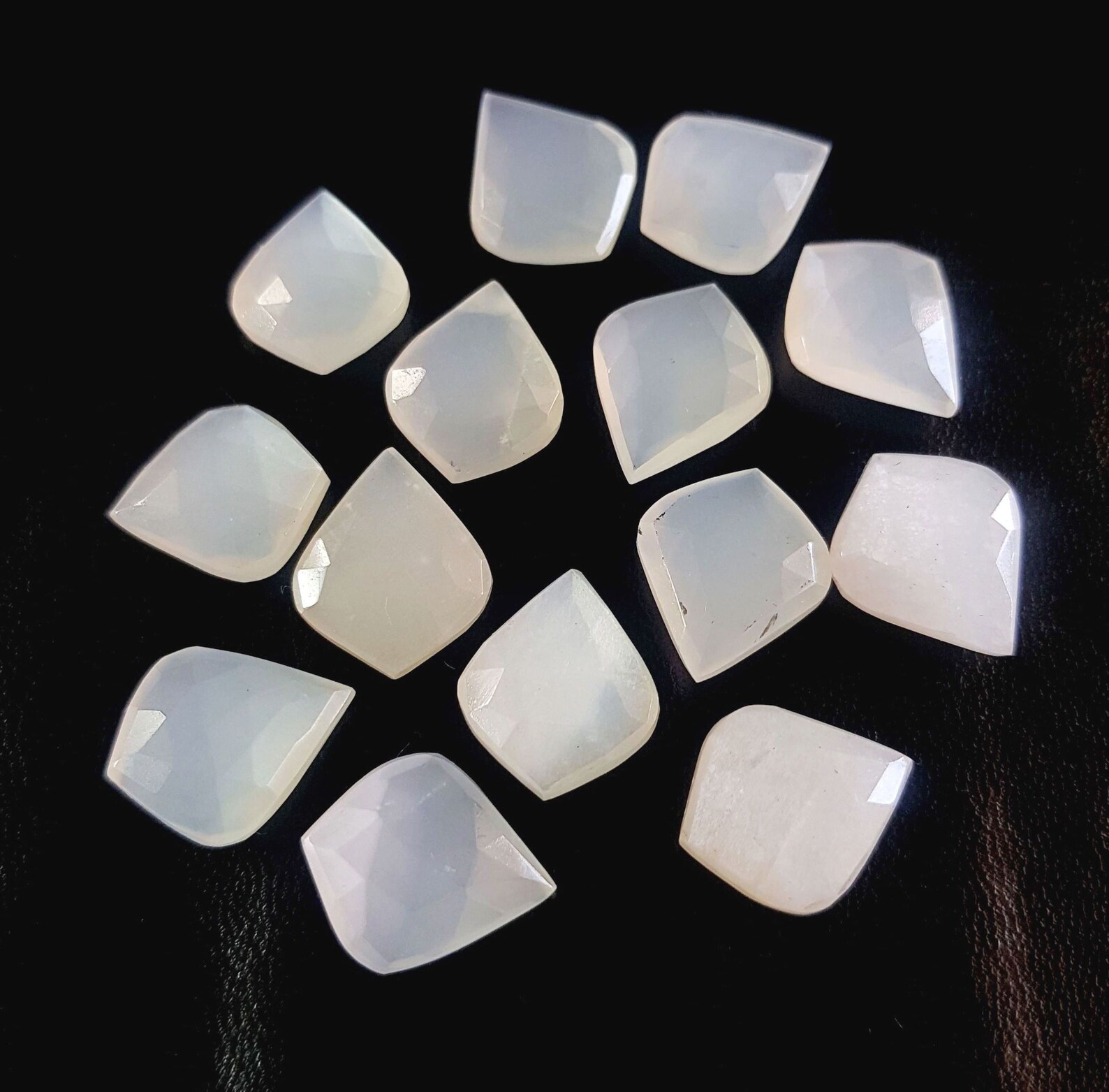 Amazing Natural White Moonstone gemstone Gemstone Faceted Etsy