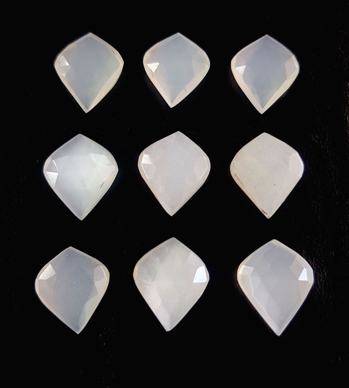 Amazing Natural White Moonstone gemstone Gemstone Faceted Etsy