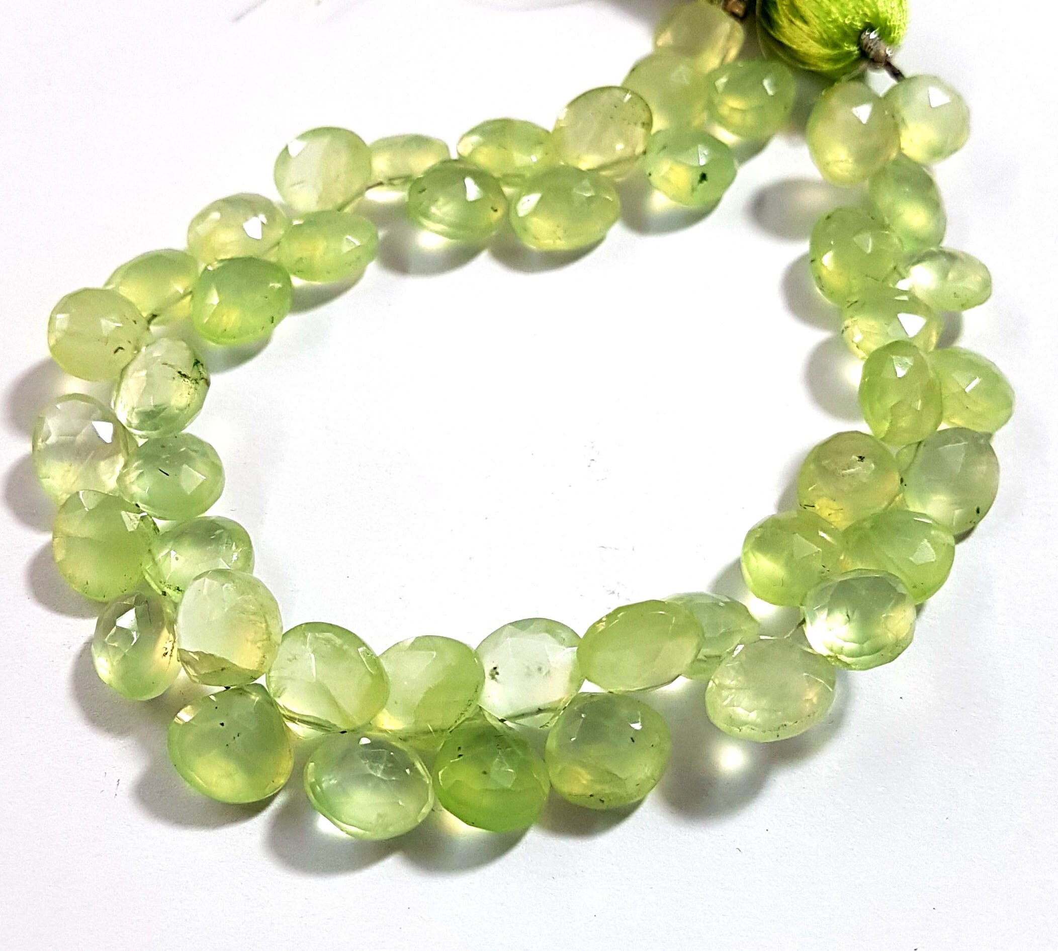 Super Fine Quality Chrome Diopside Smooth 4 to 5MM Heart Shape Briolette Beads9" 