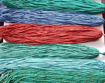 Natural Afghani Turquoise Tube Gemstone Afghani Turquoise Smooth Tube Shape Beads 2 mm Size Approx. Beads 12 inch Stand