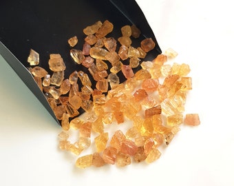 10 Pieces Natural Imperial Topaz Rough Gemstone/ Imperial Topaz Row/ Imperial Topaz Rough For Jewelry Making/ AAA Quality Gemstone