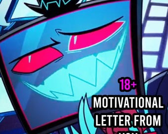Carta motivacional da VOX de Hazbin Hotel (DOWNLOAD IMEDIATO) (18+)