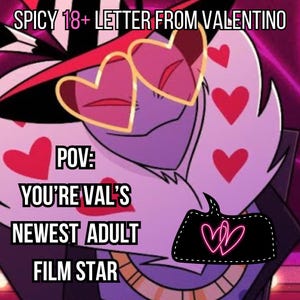 Una carta picante de Valentino... como su nueva estrella de cine para adultos (DESCARGA INSTANTÁNEA) (18+)