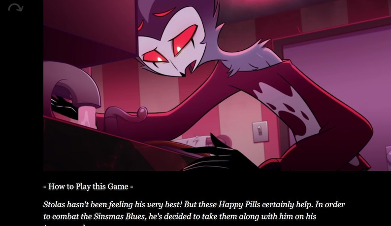 Stolas's Sinsmas Helluva Boss TEXT GAME Pick Your Path Interactive