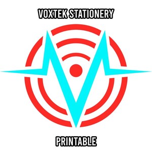 Voxtek Hazbin Hotel Vox Digital Stationery Set Printable for Letter Writing, Penpals