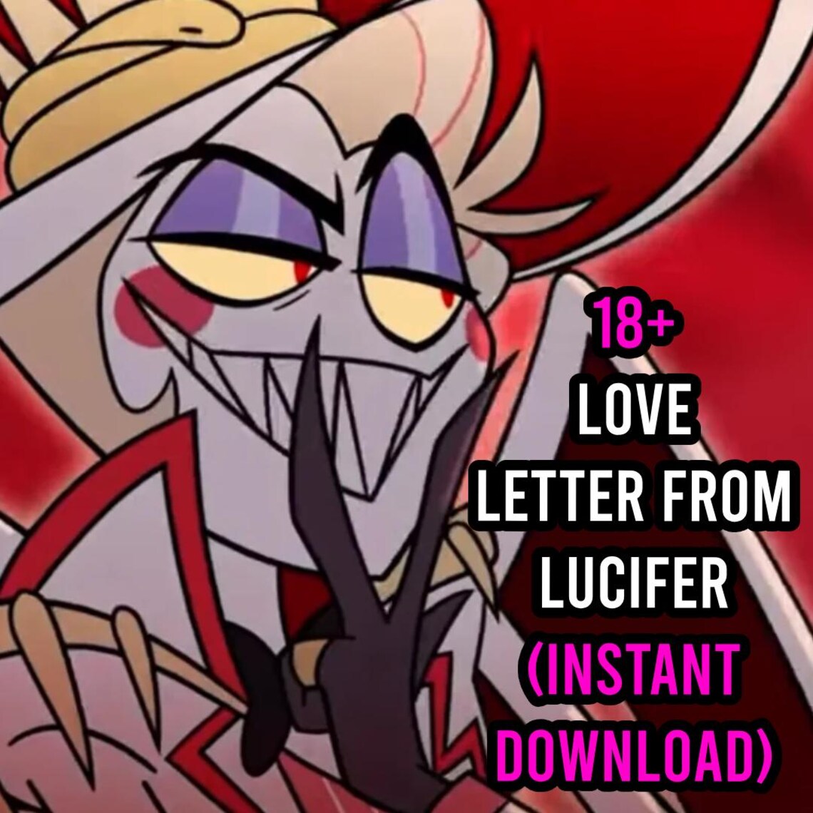Love Letter/thirsty Notes From LUCIFER of Hazbin Hotel (INSTANT ...