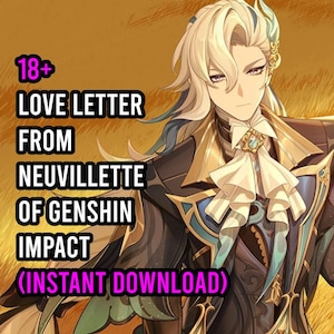 Carta de amor de NEUVILLETTE de Genshin Impact (DESCARGA INSTANTÁNEA) (18+)